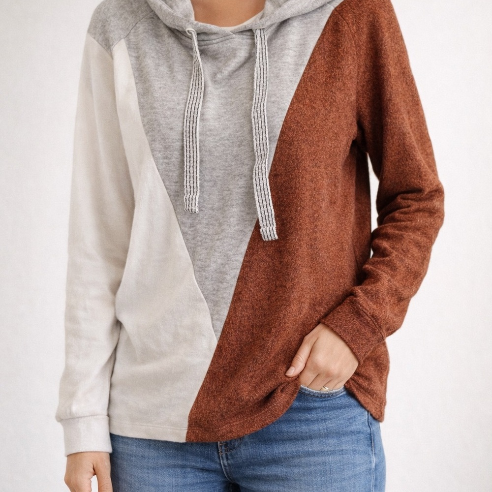 Hem & Thread Colorblock Knit Sweater
